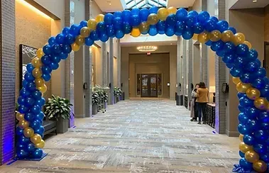 Blue And Yellow Balloon — Granger, IN — Make 'Em Pop Creations