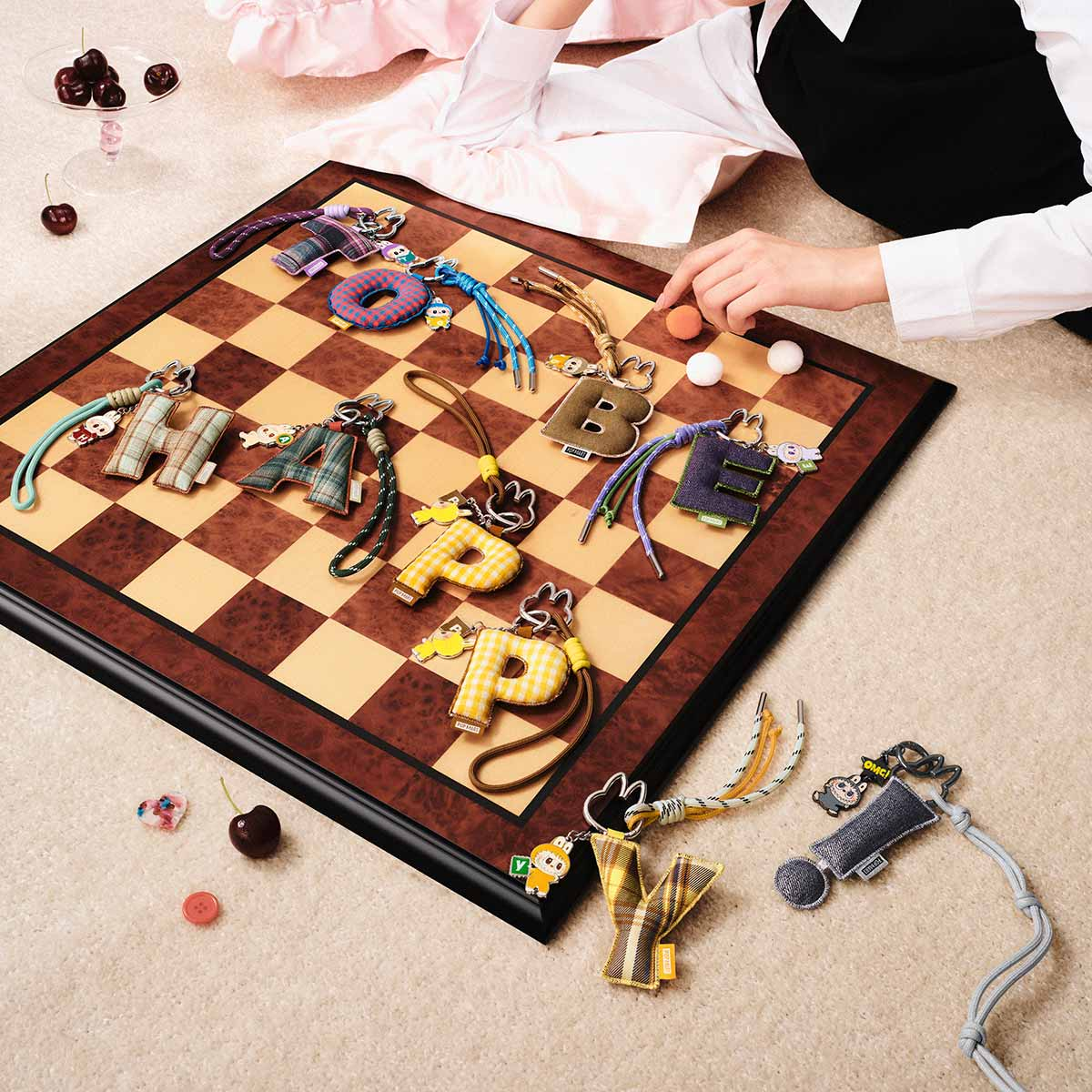 Labubu The Monsters: Pin for Love Series - Letter Pendant Blind Box (A-M)