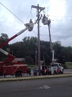 Electrical Services — Fixing a Electricity Tower in Mansfield, OH