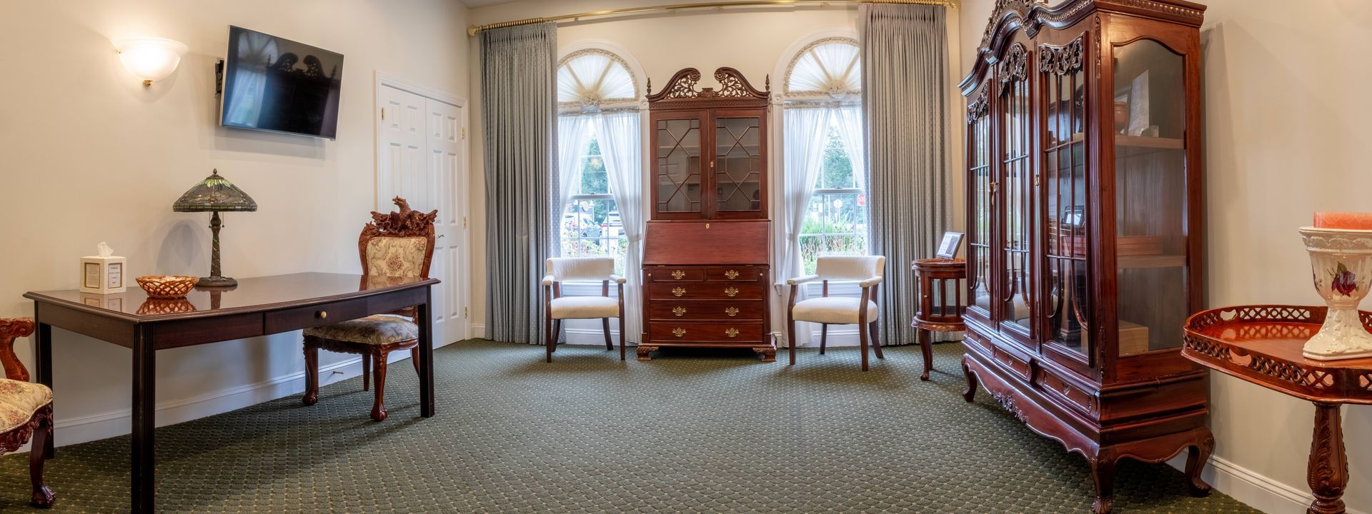 Goldsteins' Rosenberg's funeral home family waiting area off the main chapel