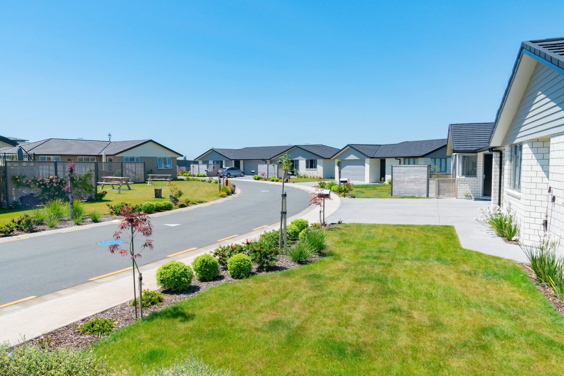 a quiet neighbourhood with lush lawns
