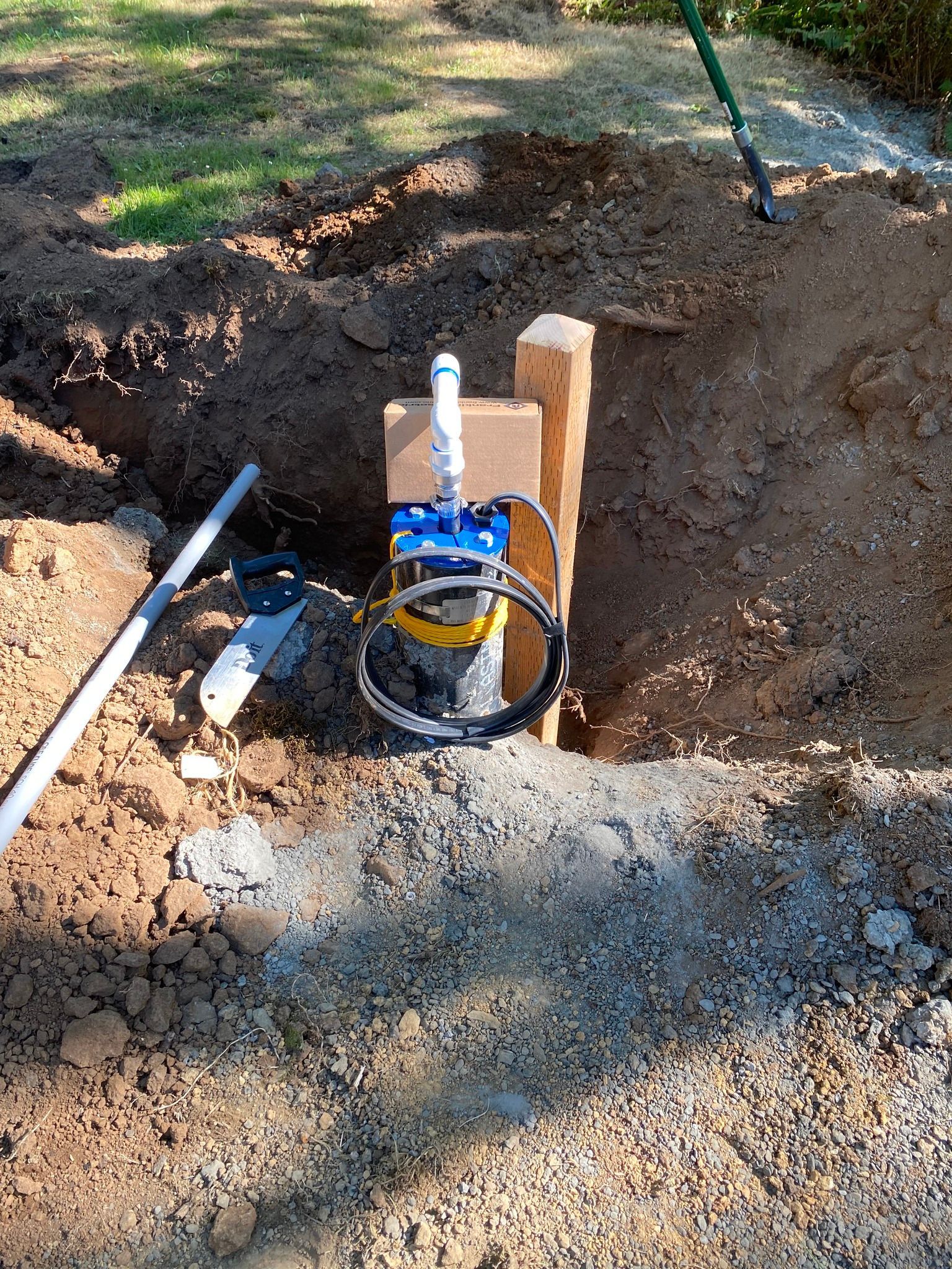water line install