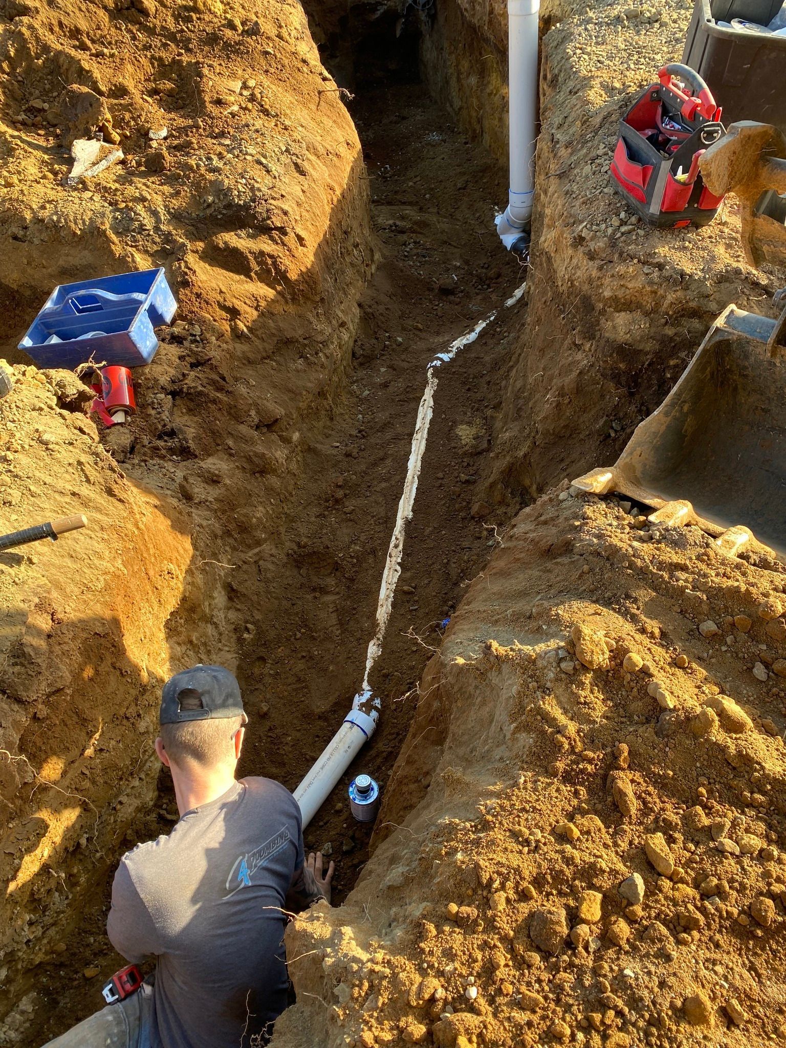 water line install