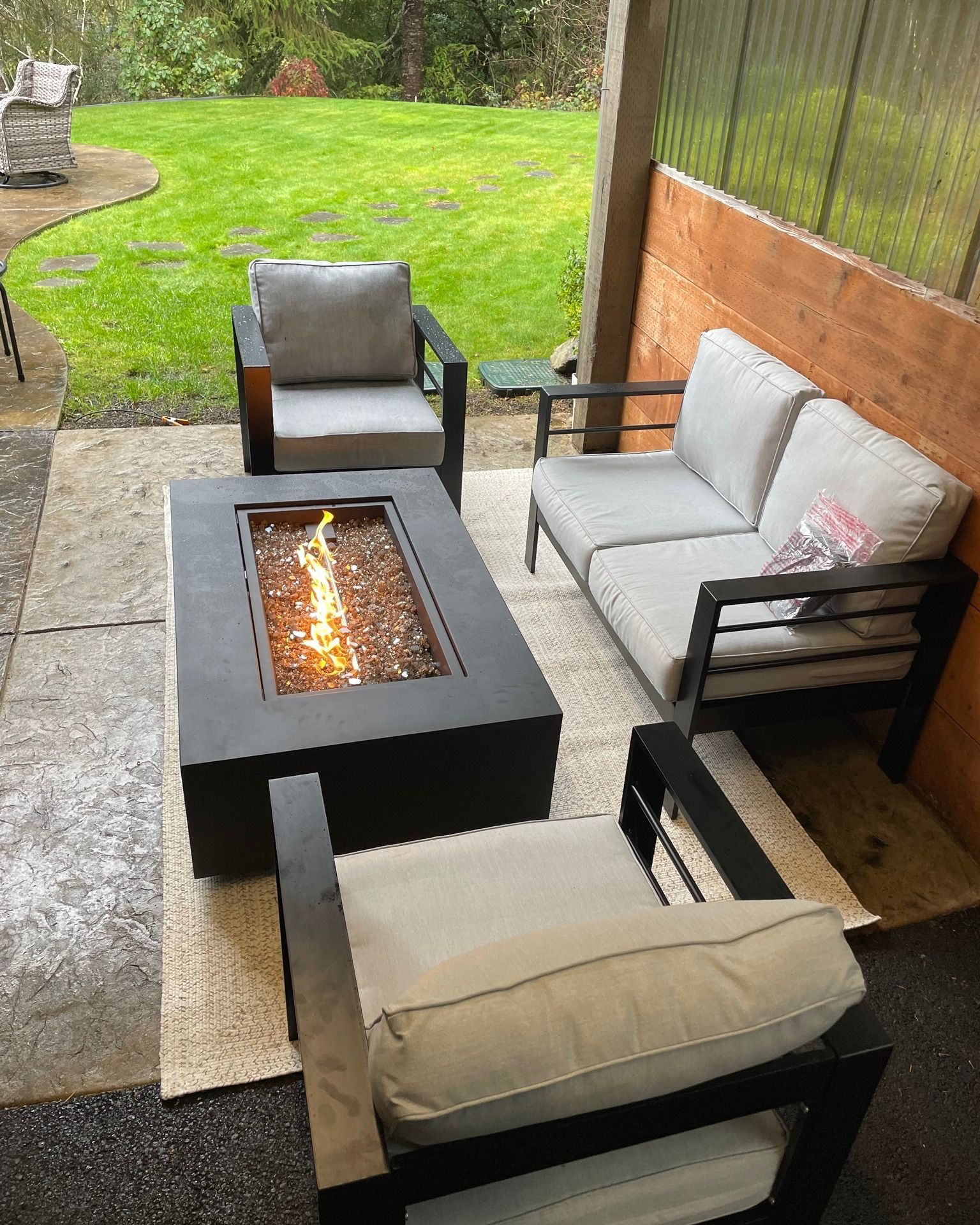 Back porch natural gas