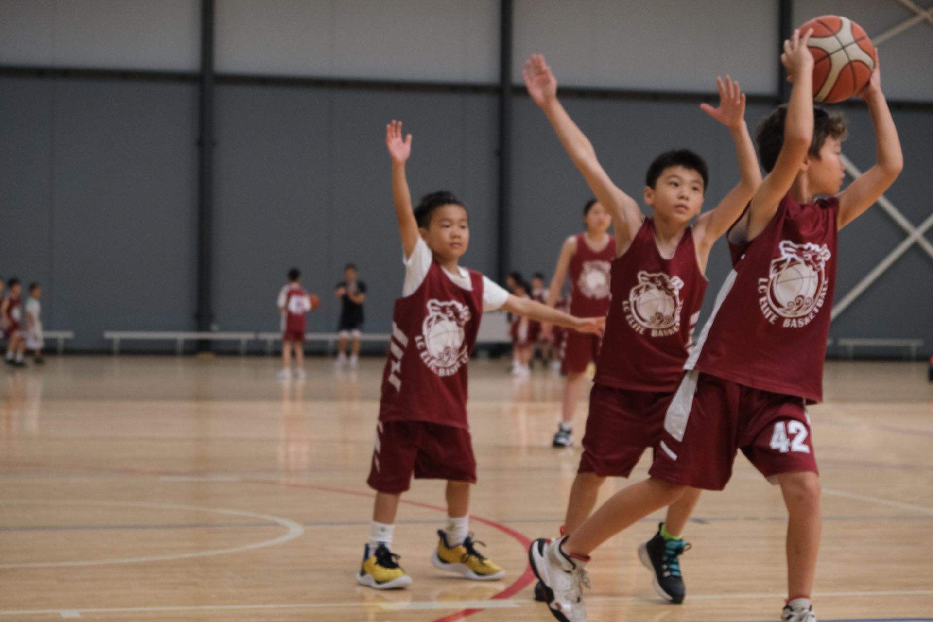 At LC Basketball Academy players train Footwork, Agility and Movement Efficiency