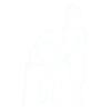 White-faded silhouette of a person holding an object, possibly in a bright setting.