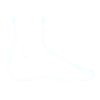 Faint outline of a foot in white.