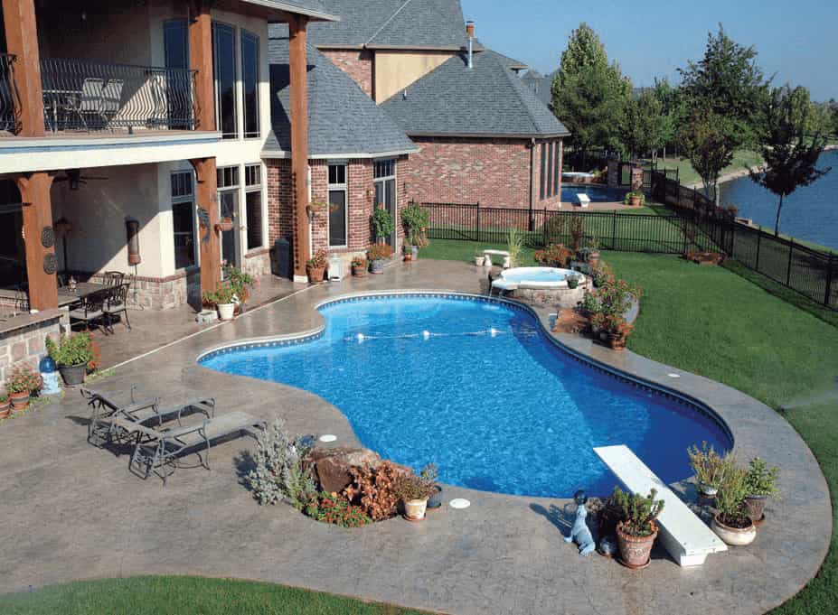 Swimming Pool with Hot Tub — Shippensburg, PA — Cumberland Valley Pools LLC