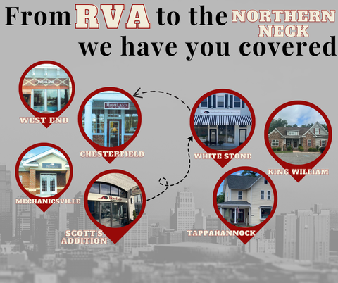 From RVA to the northern neck we have you covered