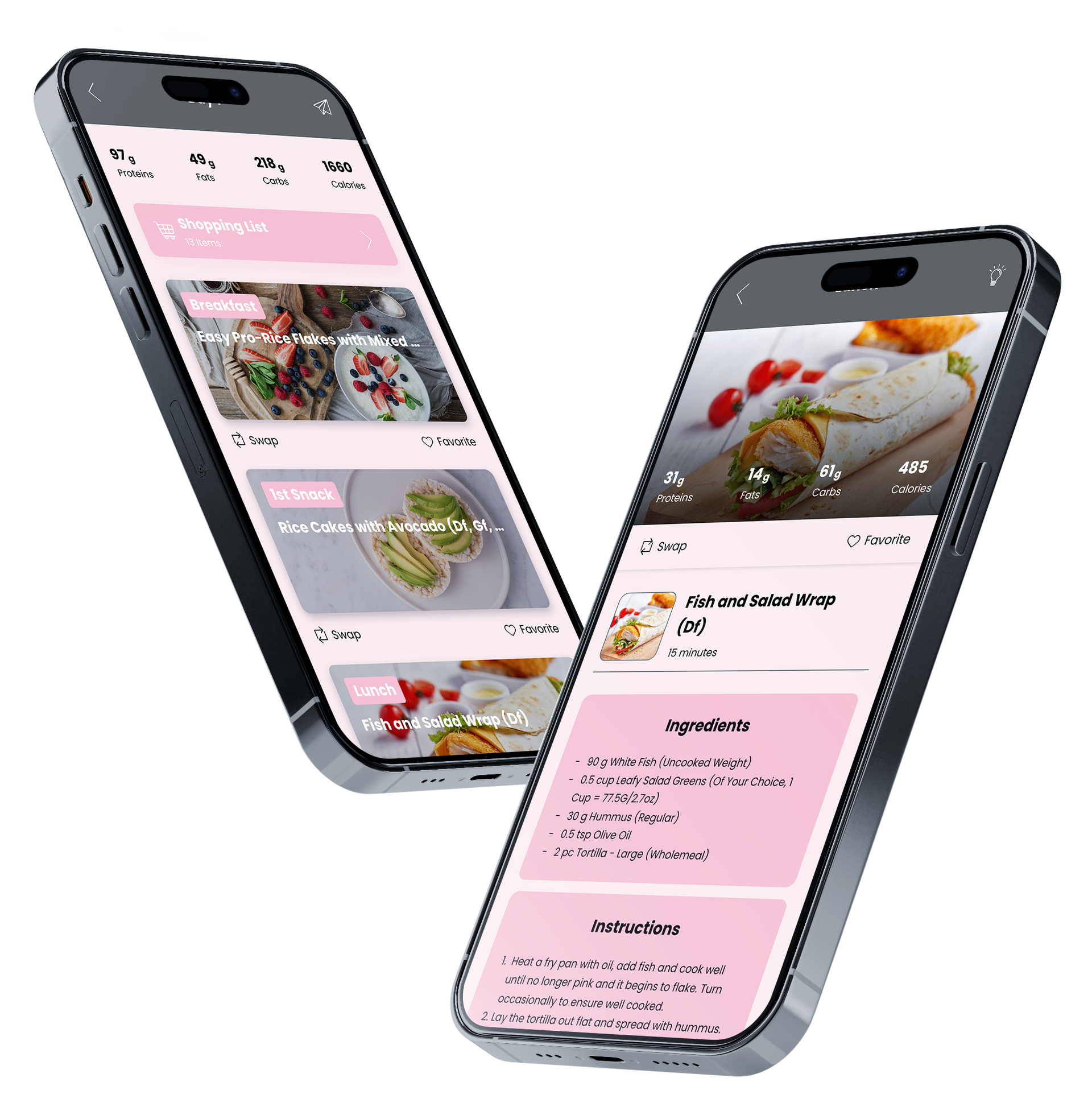 Two phones with app images to go here on them.