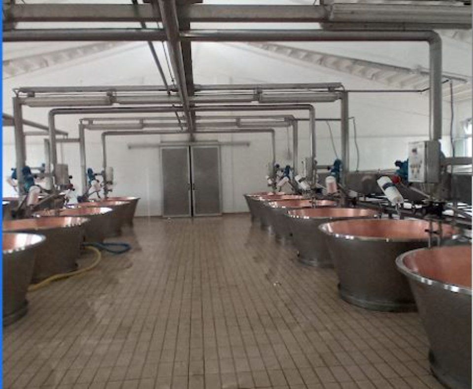 interni del caseificio