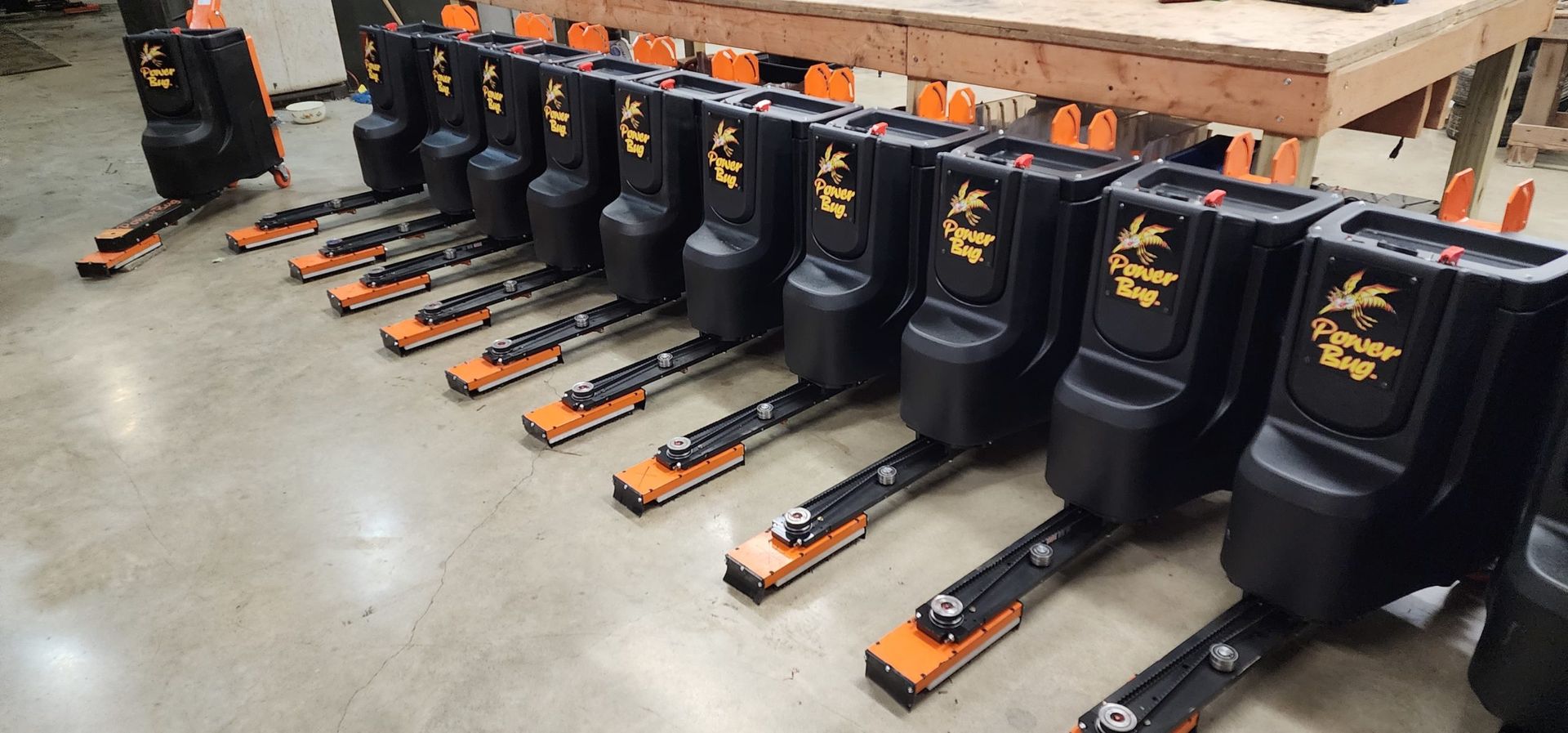 Row of PowerBug Machines