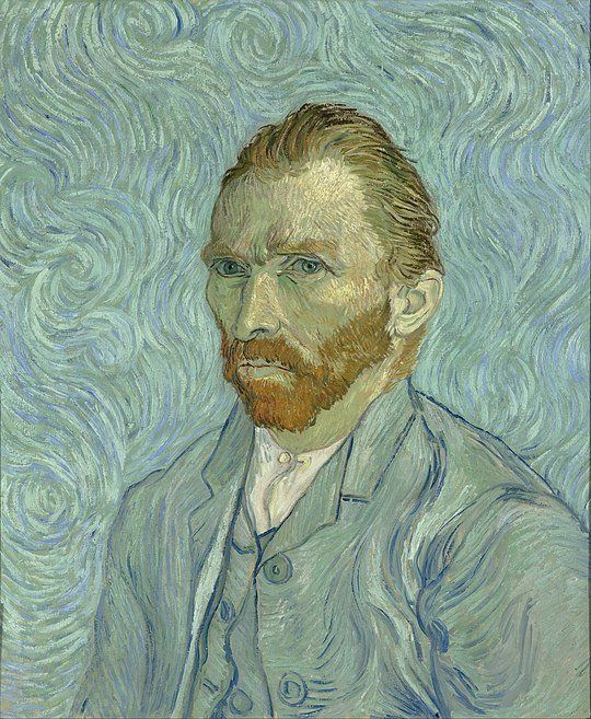  Vincent Van Gogh, Portrait de l'artiste, 1889. On view at Musée d'Orsay in Paris in Niveau supérieur, Galerie Françoise Cachin.
