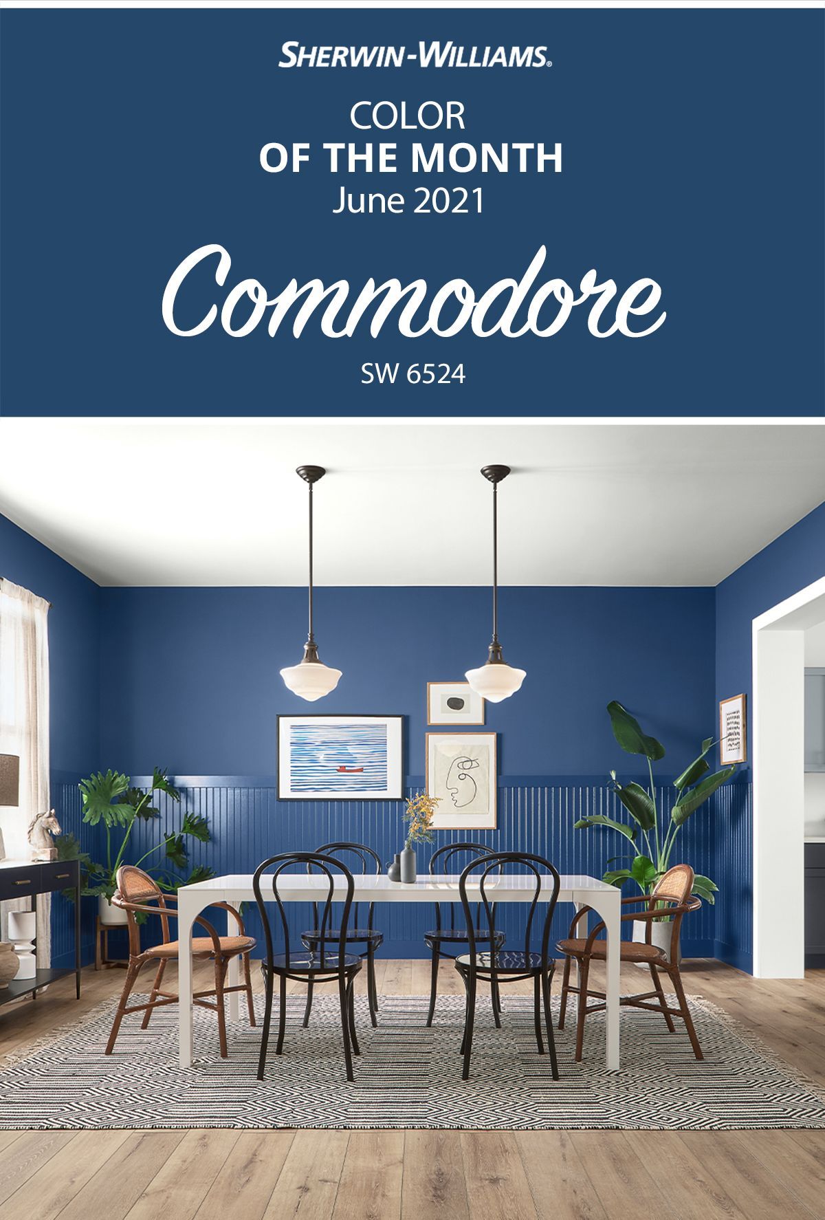 Sherwin Williams Color of the Month, Commodore, June 2021