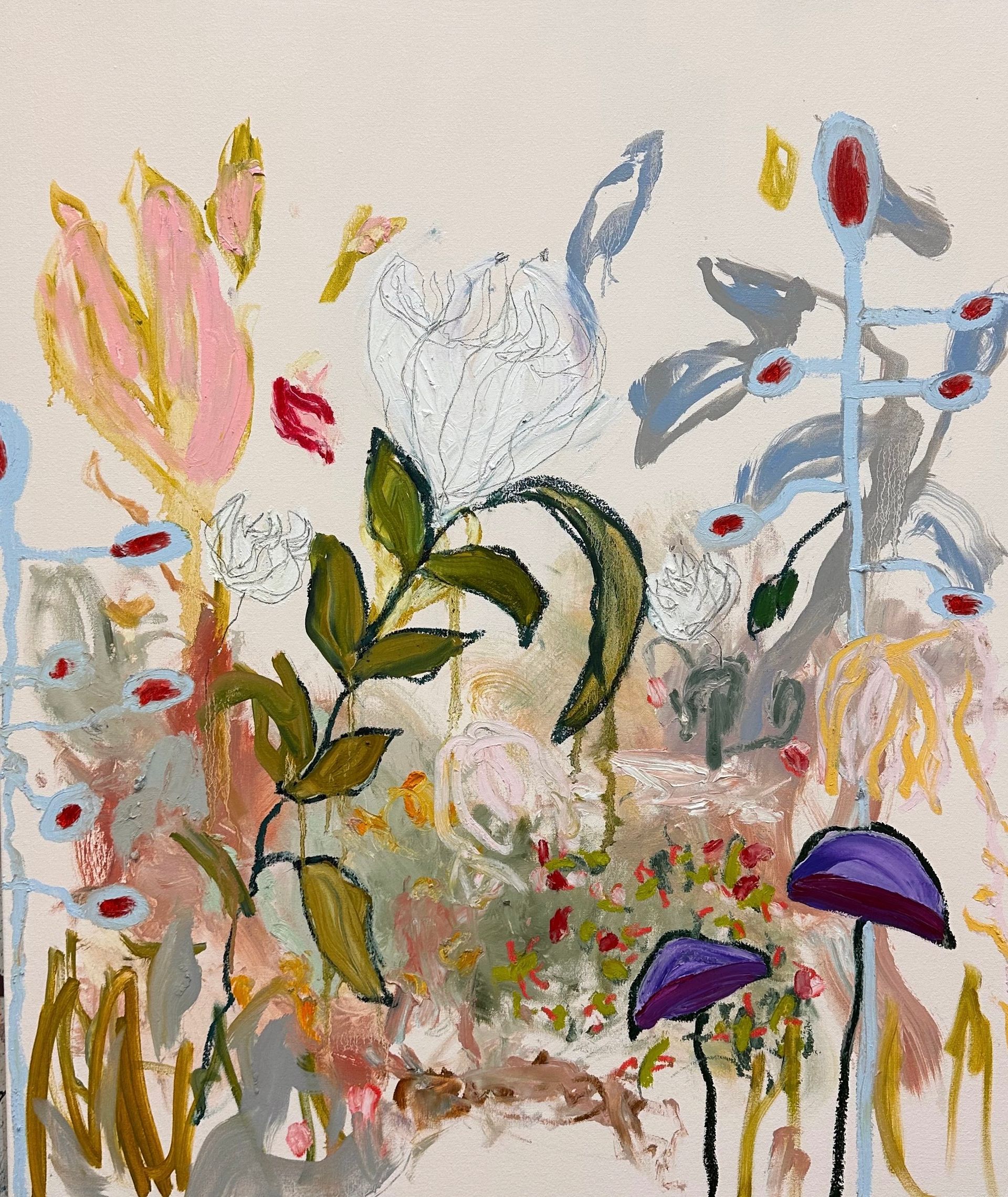 Growing or Living on Wood abstract art by AK Hardeman