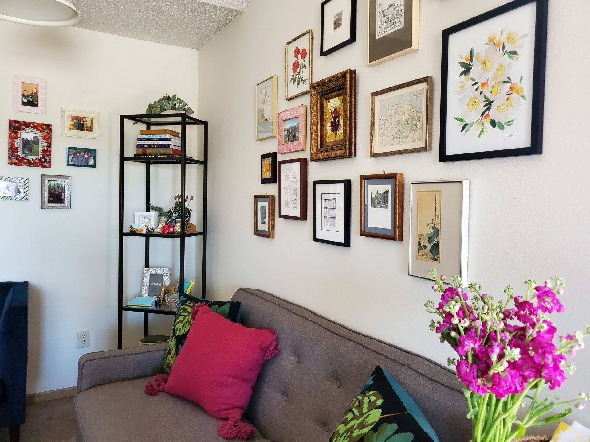 Lily's living room gallery wall