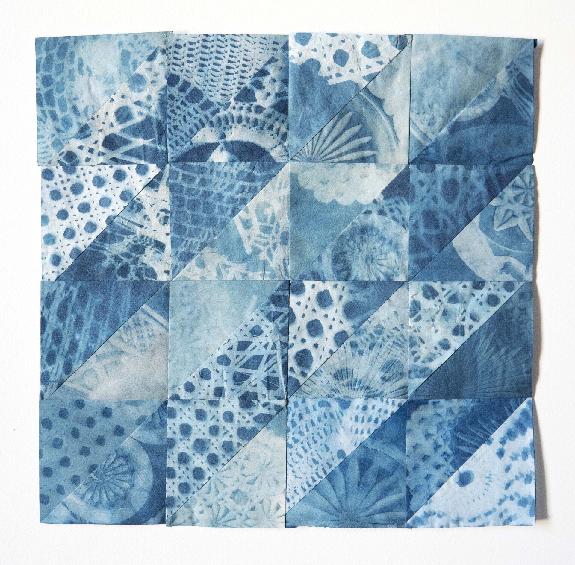 Kate Blomquist, Bocks 11, Cyanotype on paper, 10 x 10 in, $400