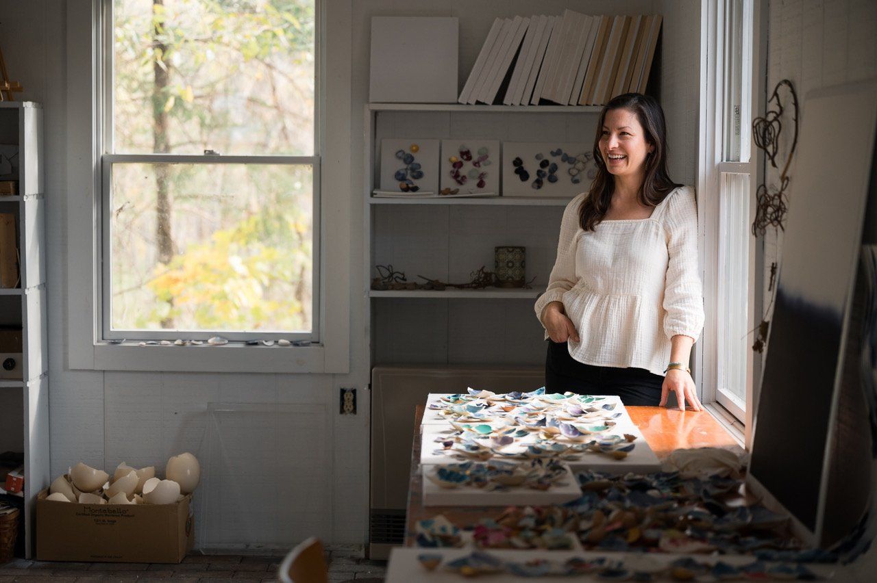 Elisa Sheehan in her studio 