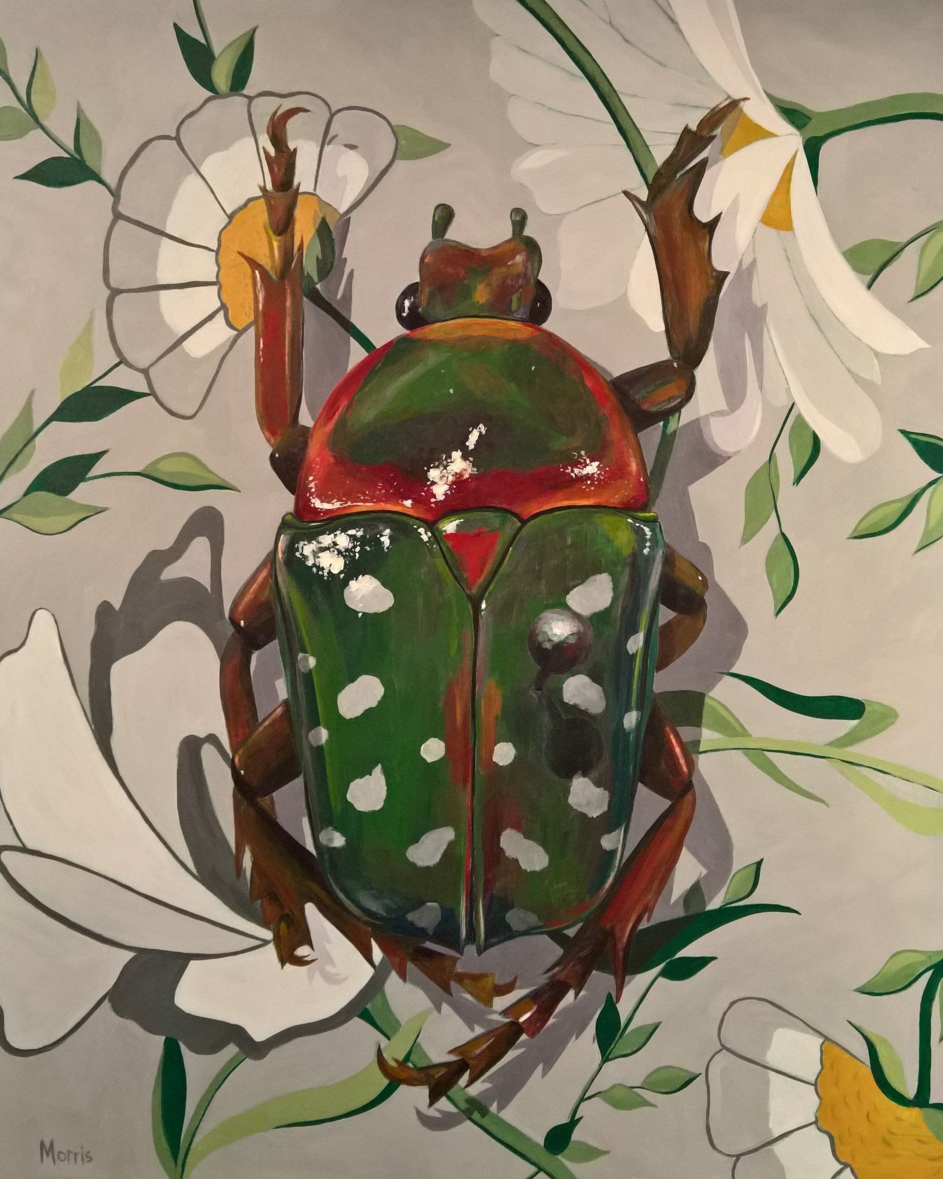 Kevin Brent Morris, beetle painting