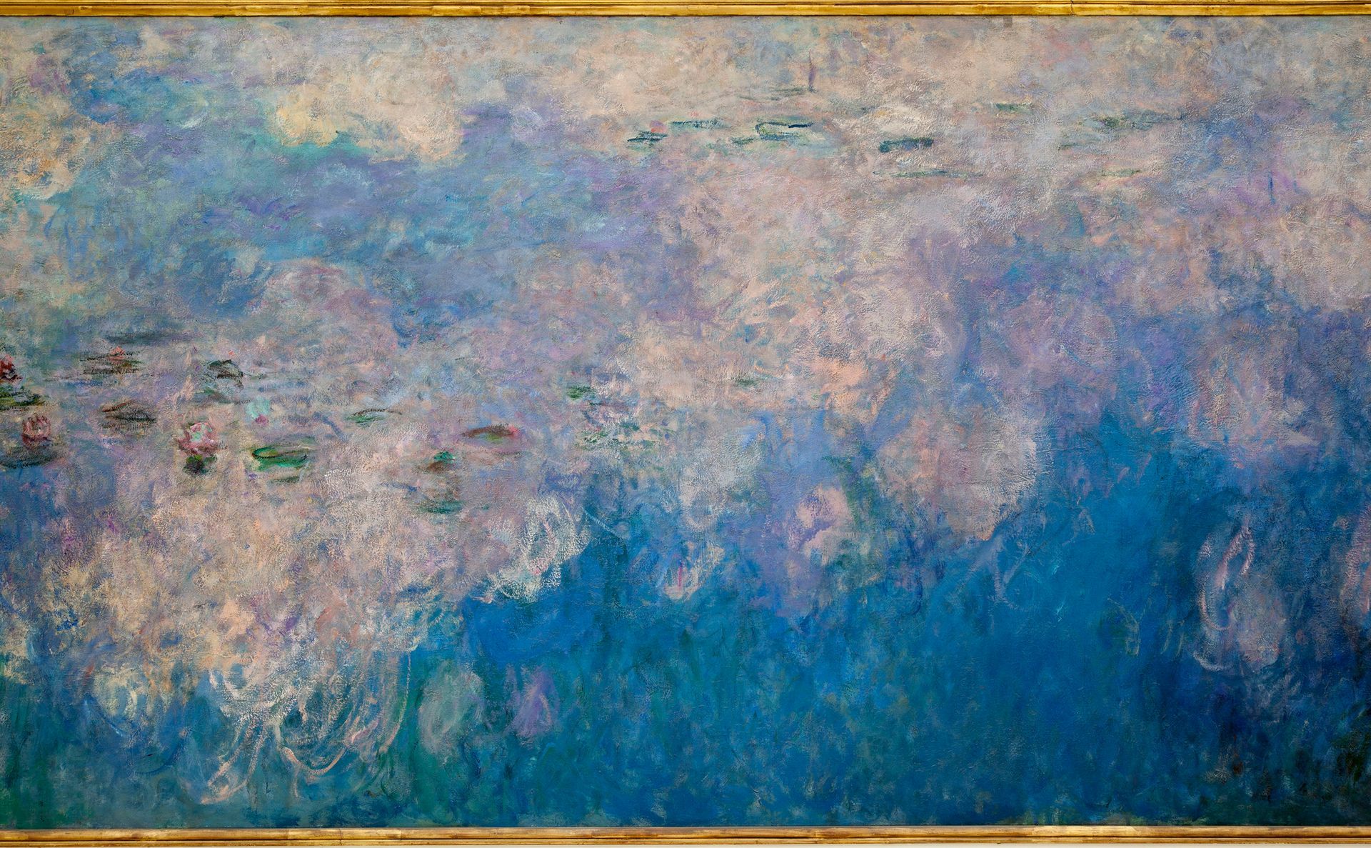  Claude Monet Les nuages [Clouds], c. 1914-26 Oil on canvas, 78 3/4 x 502 in. Musée de l’Orangerie, Paris. 