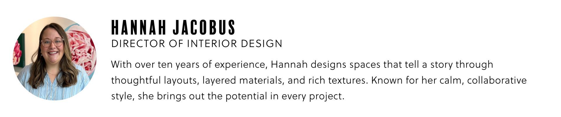 Blog author, Hannah Jacobus