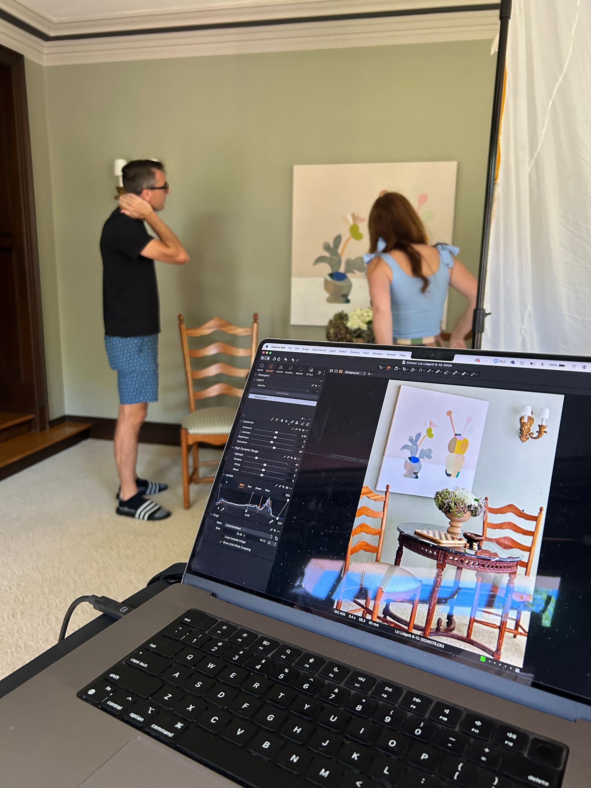 Photoshoot behind-the-scenes