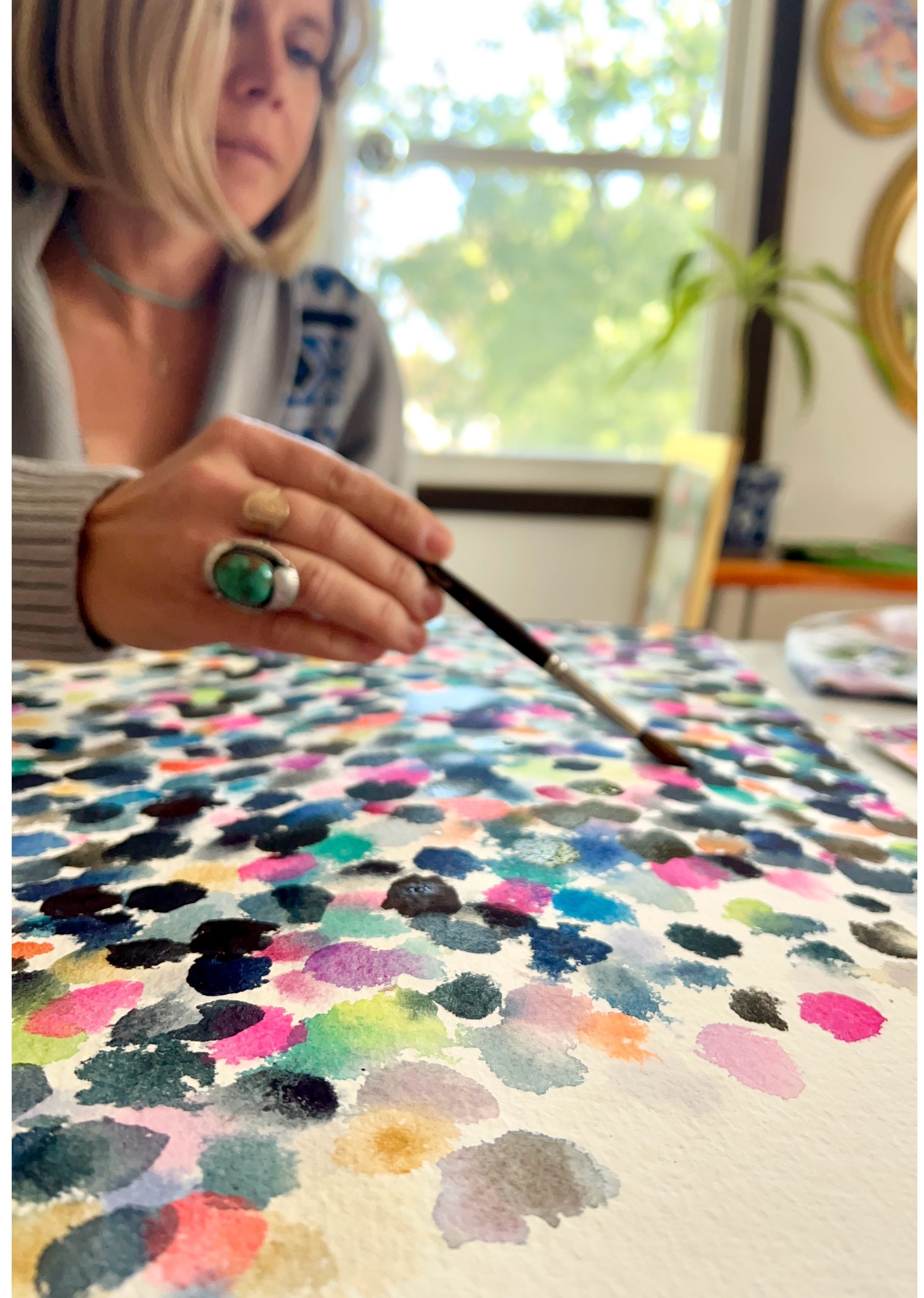 Christine Hilbert watercolor painting