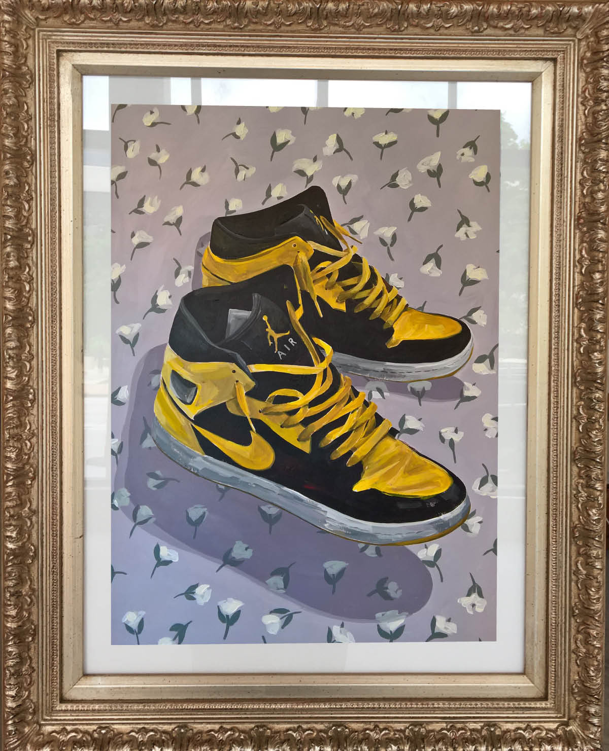 Kevin Brent Morris painting, Domesticated Jordans