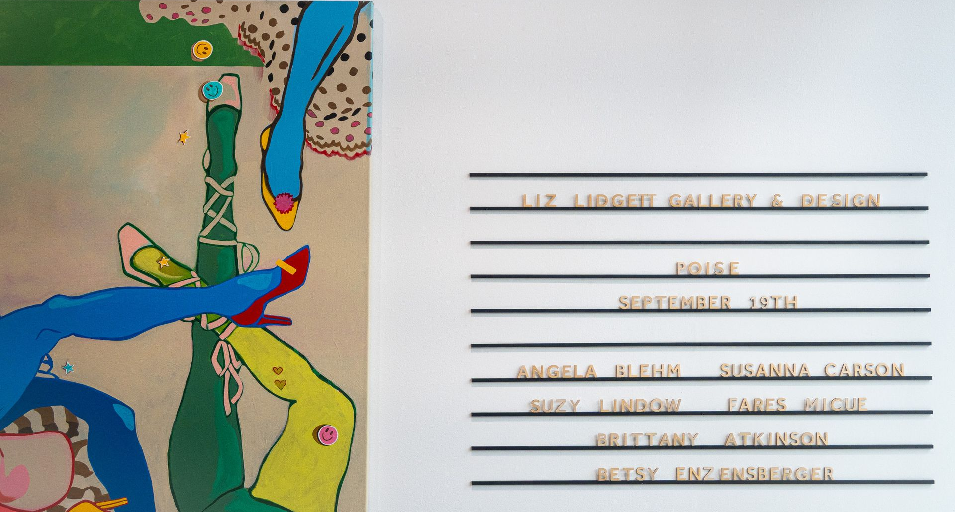 Poise show wall