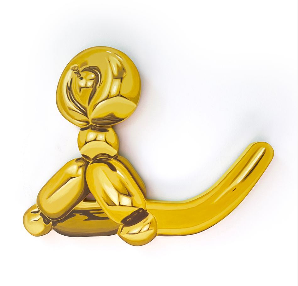 Gina Julian | Gold Balloon Monkey - 12.5