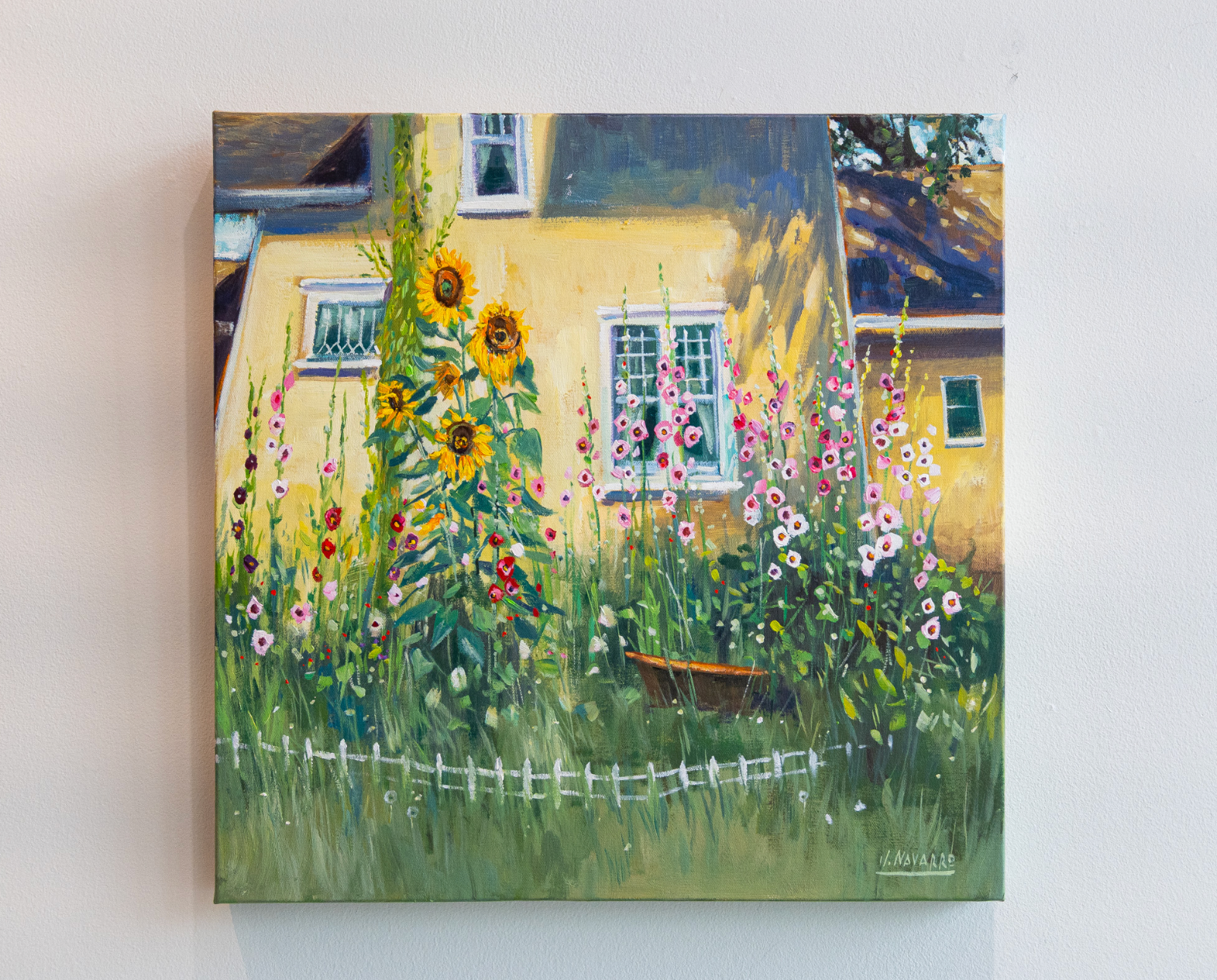 James navarro house with florals