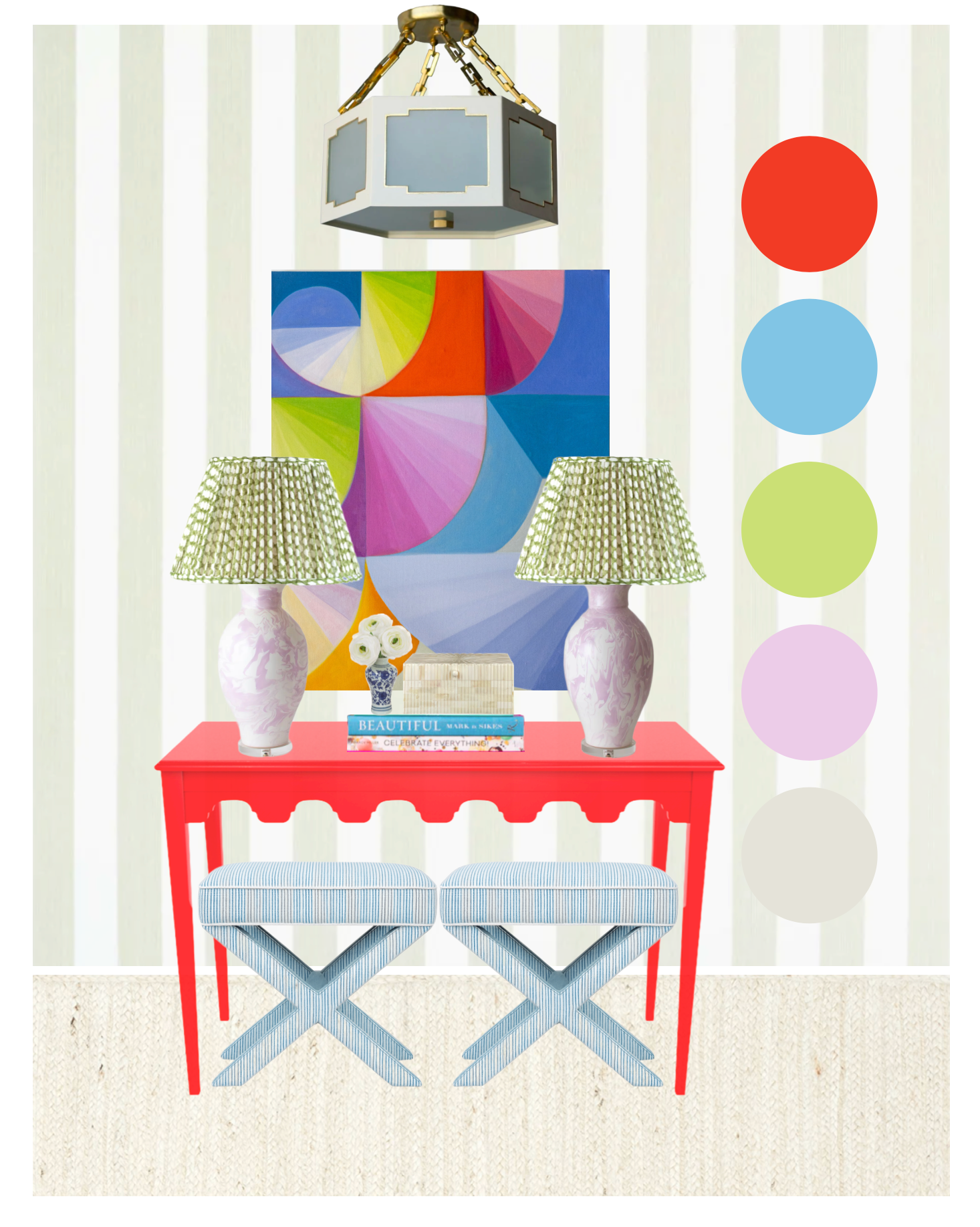 interior design scheme  - entryway