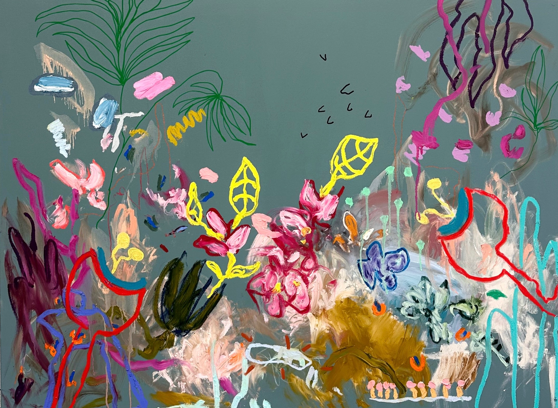 Kaleidoscope Eyes and Endless Rain abstract art by AK Hardeman