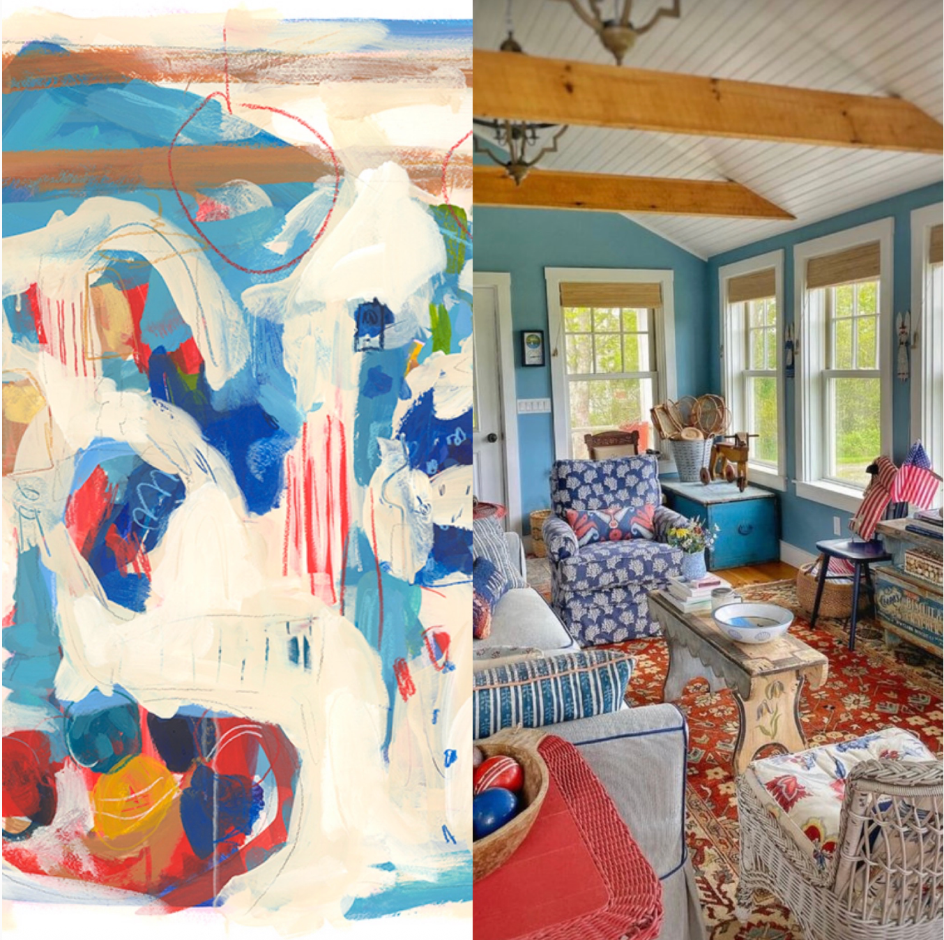 Daisy Faith Americana compared to interior design scheme