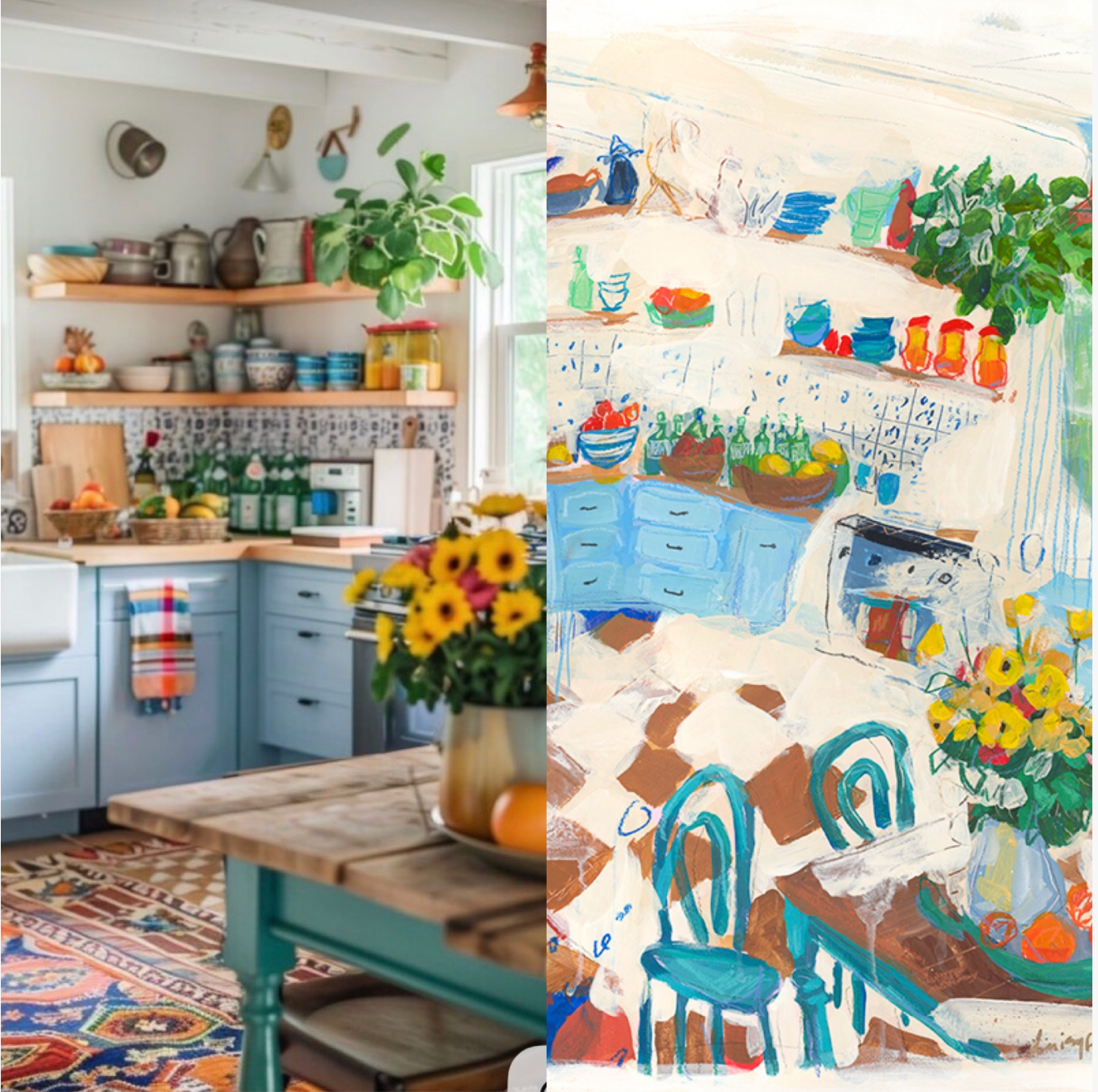 Daisy Faith’s Making Memories work compared to interior design scheme