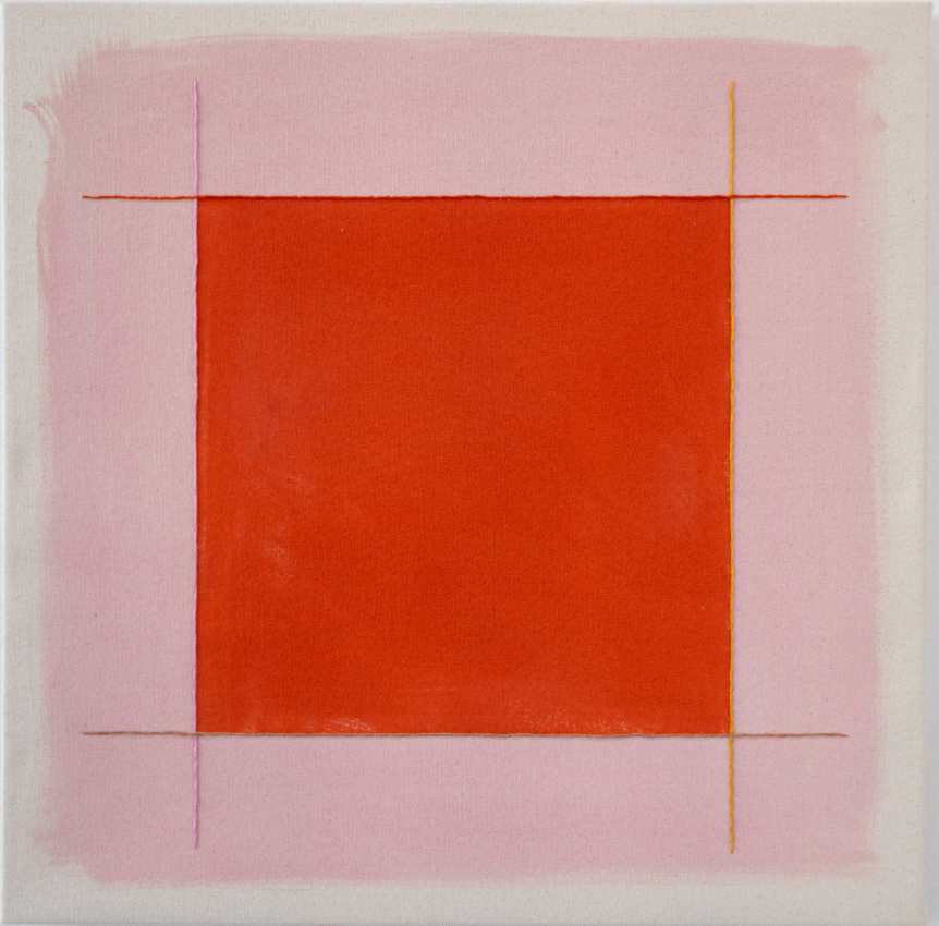 Emily Keating Snyder painting with box