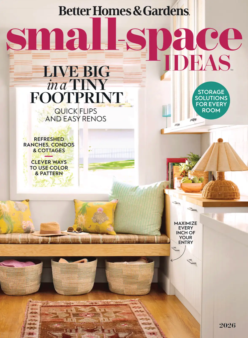 Better Homes and Gardens cover of small-space ideas