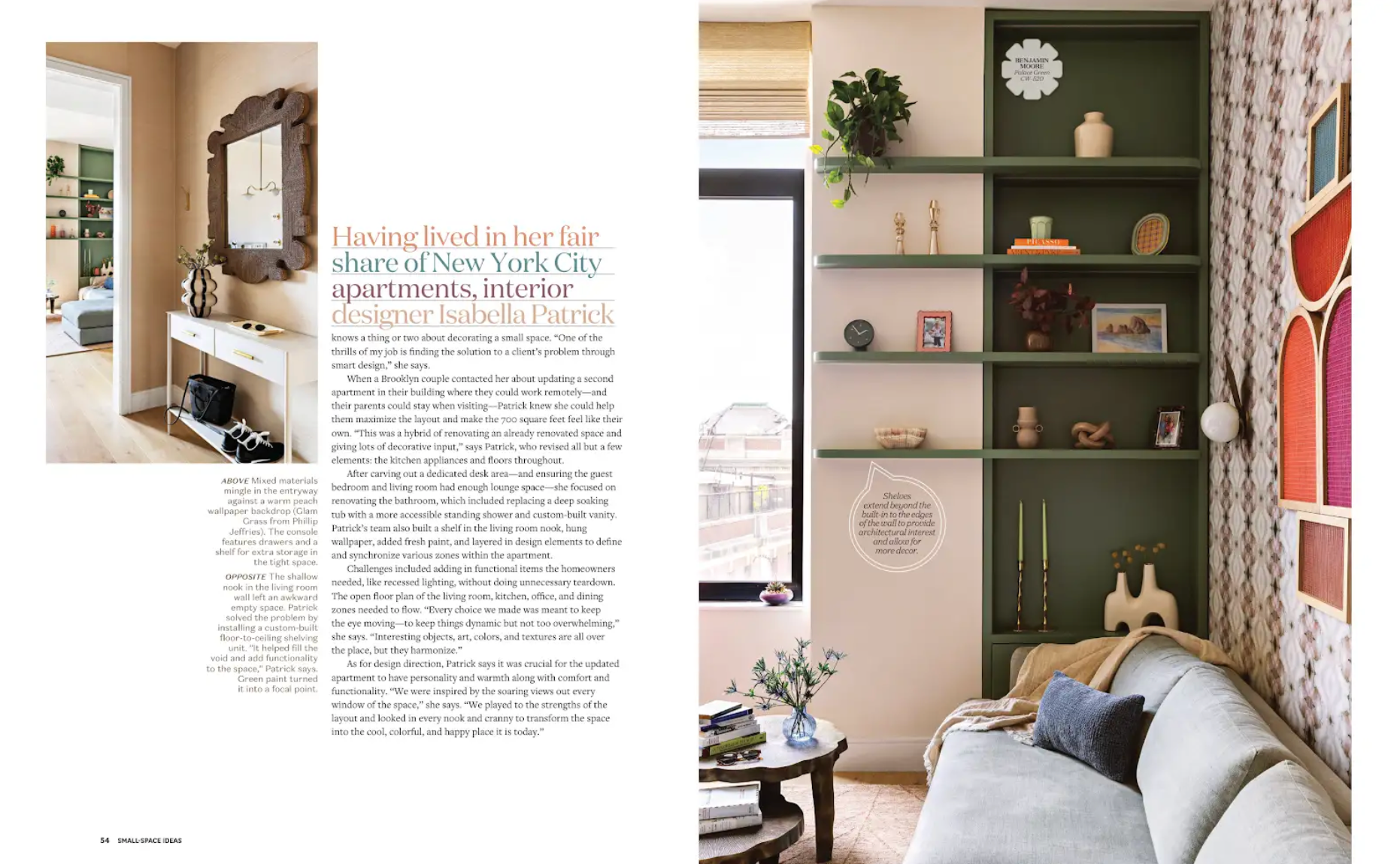 room staged with Hayley Sheldon’s work