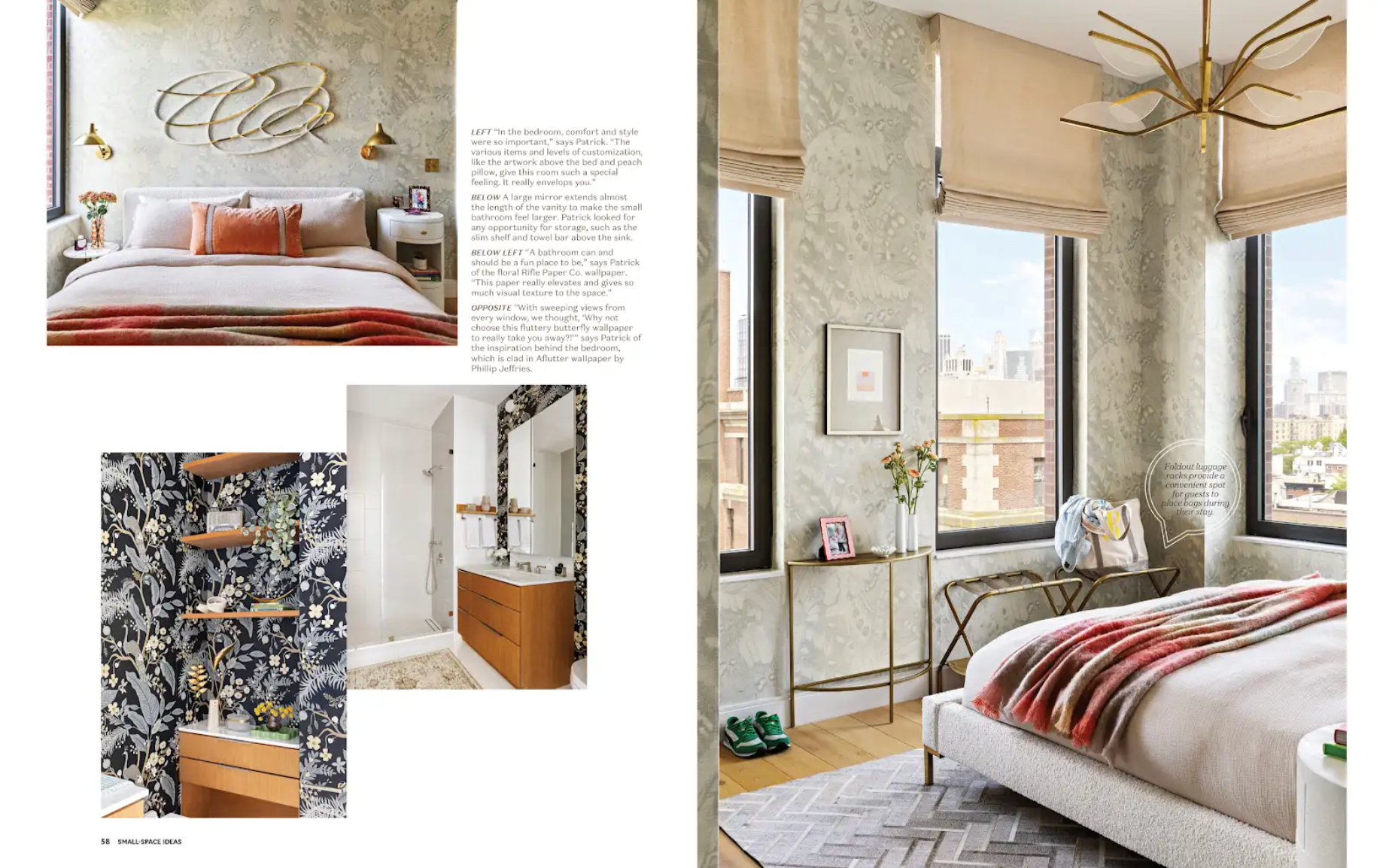 room staged with Nate nettleton’s artwork