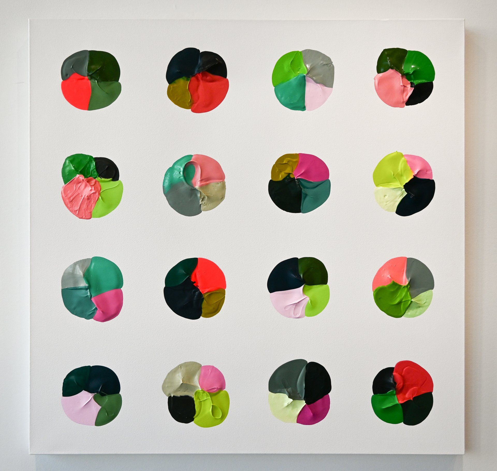 Logan Ledford, Watermelon, 2022 Acrylic on canvas 40 x 40 in