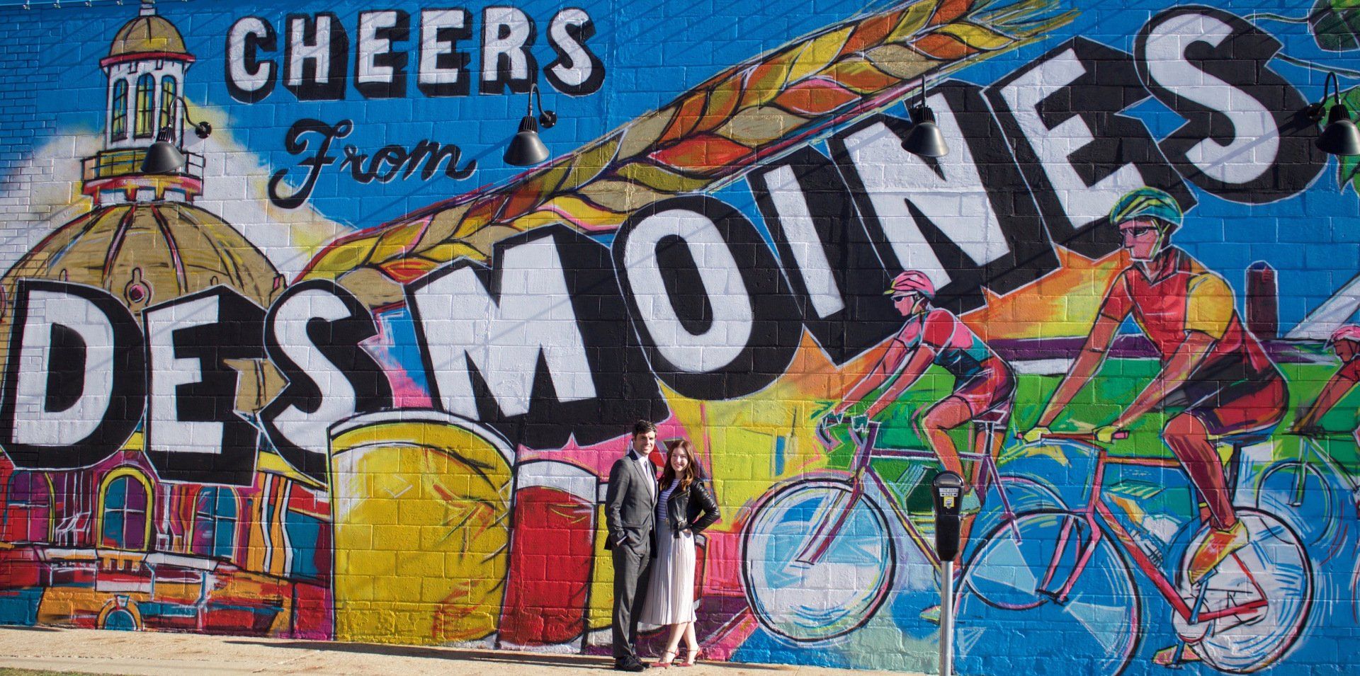 Cheers From Des Moines mural