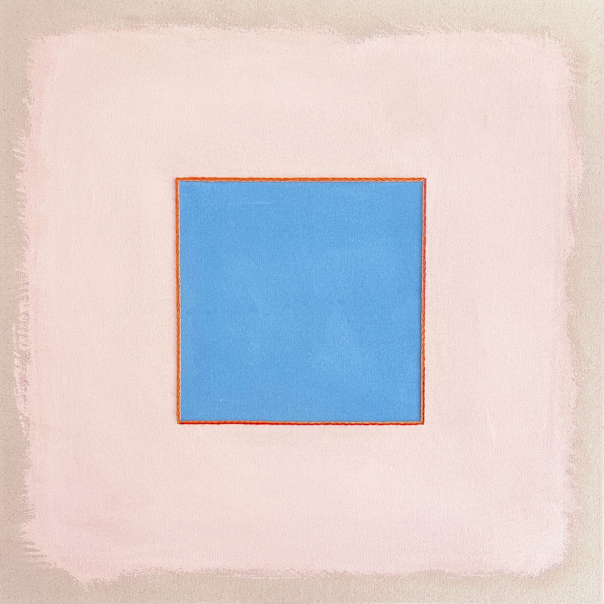 Emily Keating Snyder, Golf Pond Blue/Cotton Candy With Gradient Orange