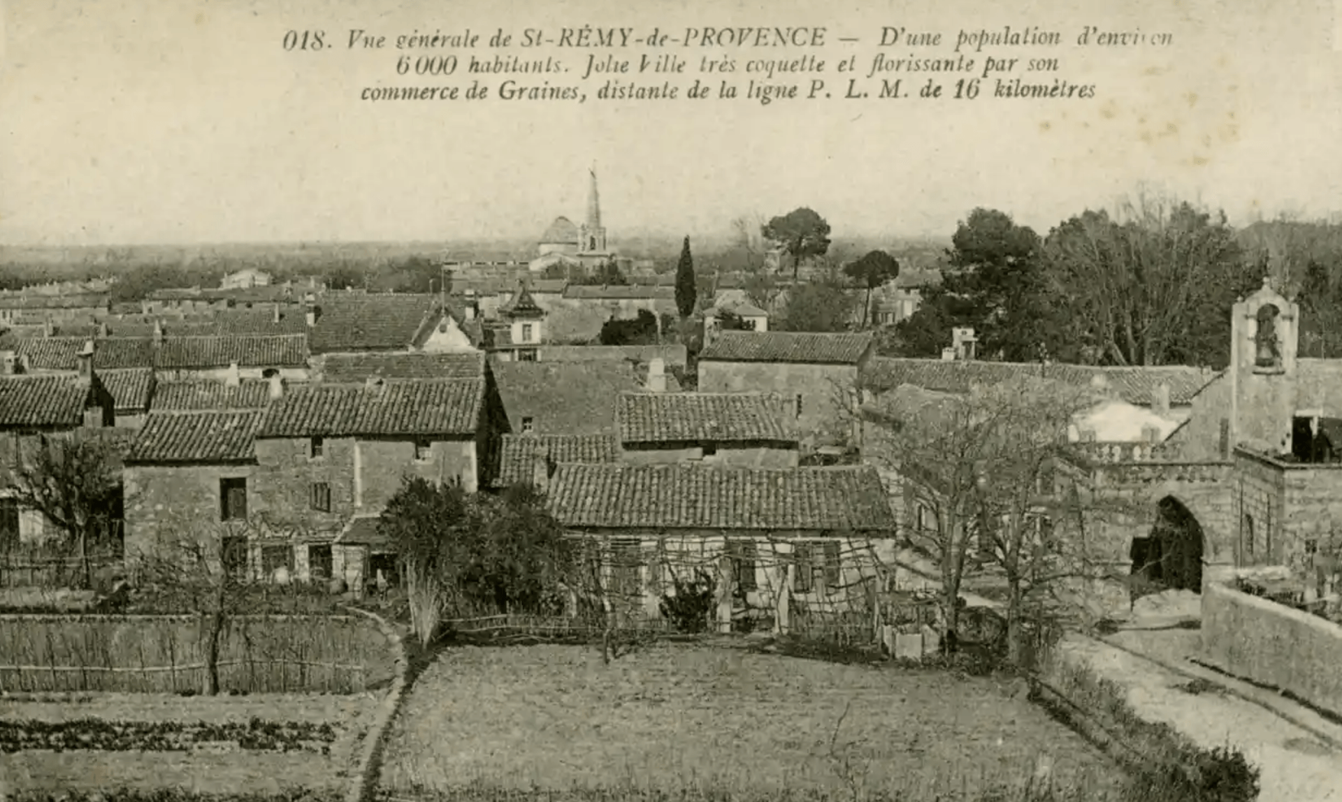 A postcard showing the town of Saint-Rémy-de-Provence, where the asylum was located. Photograph: Quarto Press