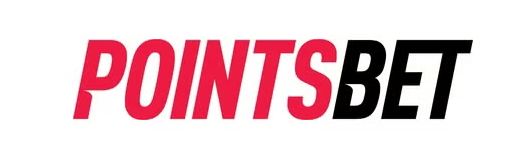 A red and black logo for pointsbet on a white background.