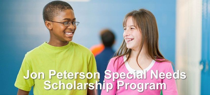 NEW ENROLLMENT UPDATE FOR THE JON PETERSON SPECIAL NEEDS SCHOLARSHIP