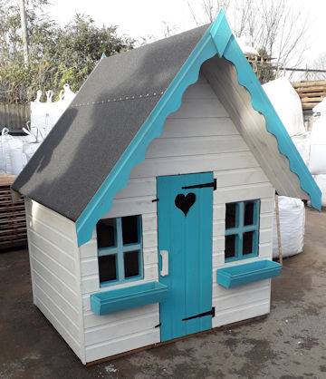 Low Roof Painted Playhouse