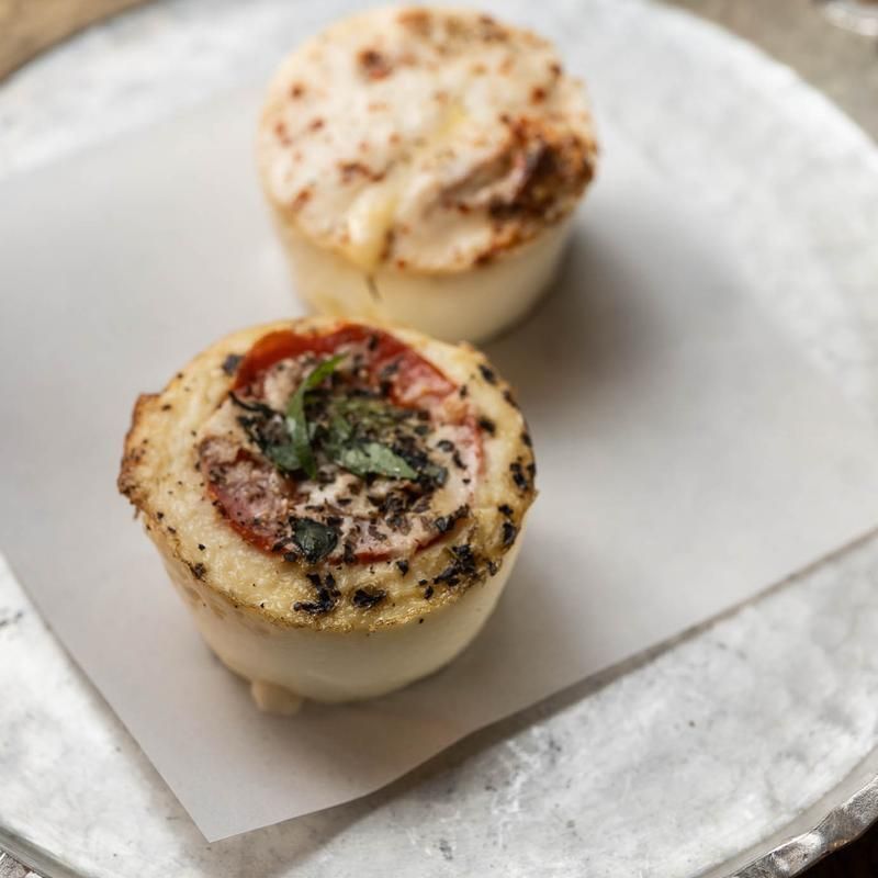 Two Egg White Bites on a plate