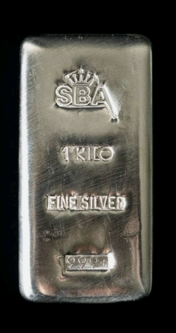 SBA 1KG SILVER AG999 BULLION BAR