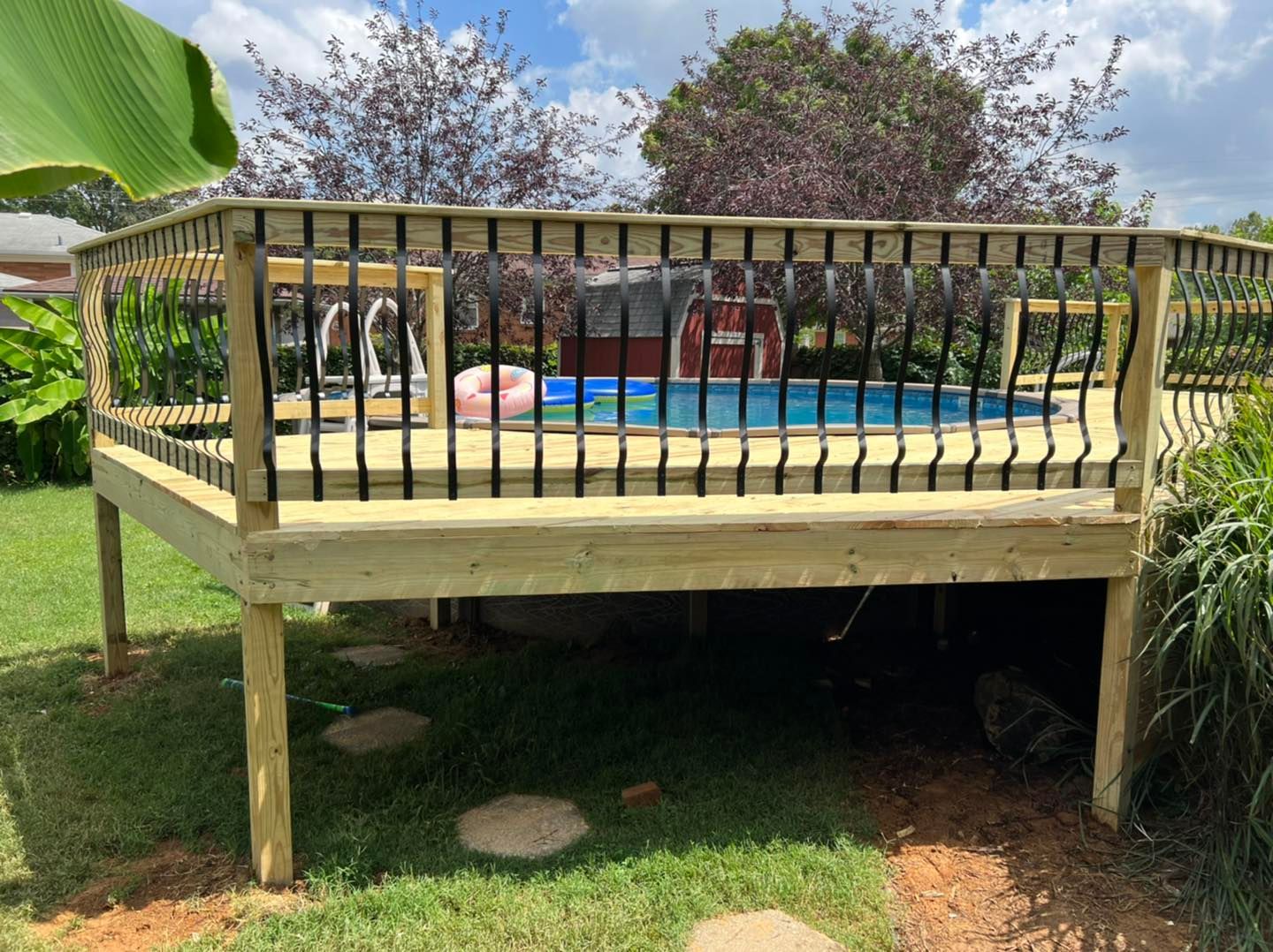 wooden deck installation in louisville, ky