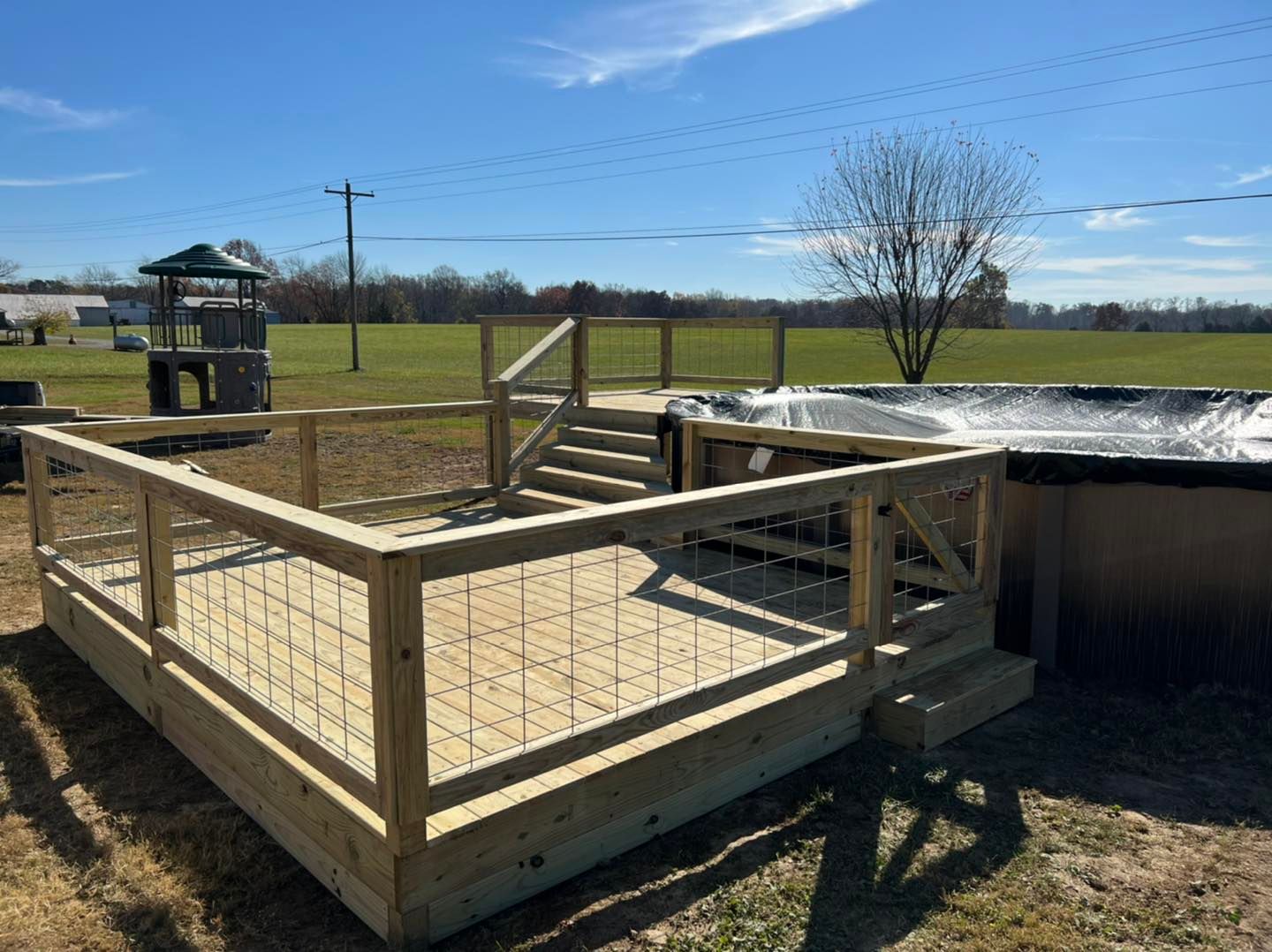wooden deck installation in louisville, ky